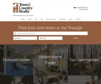 TCRNC.com(Town & Country Realty) Screenshot