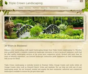 Tcrownlandscaping.com(Triple Crown Landscaping) Screenshot