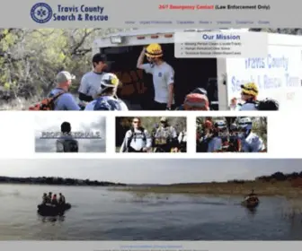 Tcsar.org(Travis County Search & Rescue) Screenshot