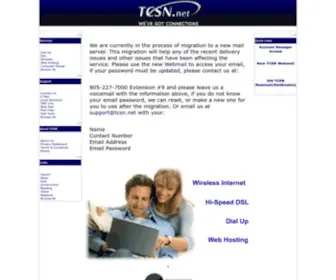 TCSN.net(TCSN Internet Services) Screenshot