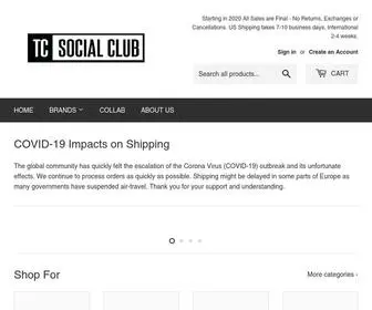 Tcsocialclub.com(Create an Ecommerce Website and Sell Online) Screenshot