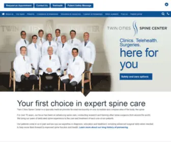 TCspine.com(Twin Cities Spine Center) Screenshot