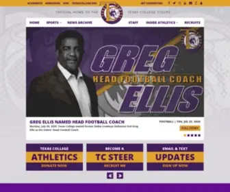 TCsteersathletics.com(Texas College) Screenshot