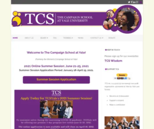 TCsyale.org(Get Inspired) Screenshot