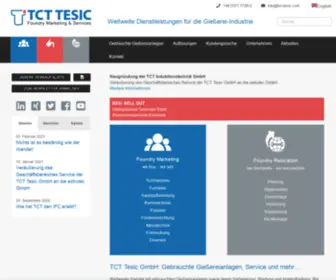 TCT-Tesic.com(Gießereianlagen) Screenshot