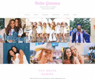 Tcudeltagamma.org(Texas Christian University Delta Gamma) Screenshot