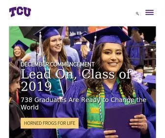 Tcu.edu(Texas Christian University) Screenshot