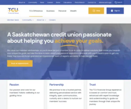 Tcufinancialgroup.com(TCU Financial Group) Screenshot