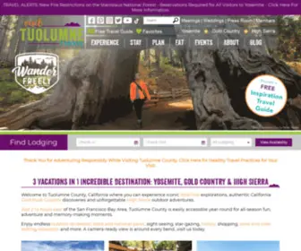 TCVB.com(Start Your Yosemite National Park Vacation in Tuolumne County) Screenshot