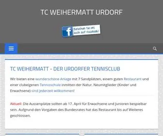 Tcweihermatt.ch(Der Urdorfer Tennisclub) Screenshot