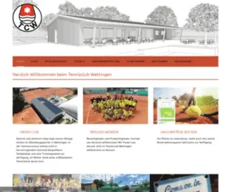 Tcwettingen.ch(Tennisclub Wettingen) Screenshot