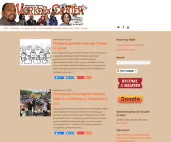 Tcworkerscenter.org(Ithaca, NY) Screenshot