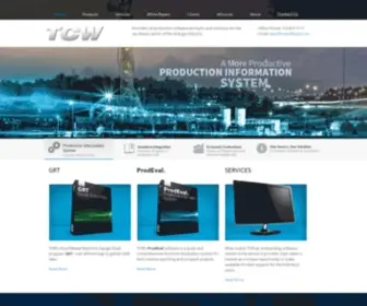 TCwsoftware.com(Oil and gas production software) Screenshot