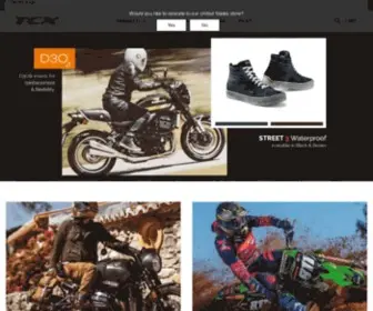 TCxboots.com(TCX Boots Calzature per moto) Screenshot
