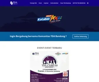 Tdabandung.com(TDA Bandung) Screenshot