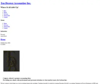Tdainc.ca(Top Drawer Accounting Inc) Screenshot