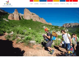 Tdaragon.com(TDAragón (Asociación Aragonesa de Empresas de Turismo Deportivo)) Screenshot