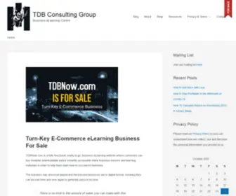 TDbnow.com(Turn-Key E-Commerce eLearning Business For Sale) Screenshot