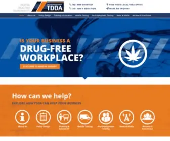 Tdda.com(Drug Testing NZ & AU) Screenshot