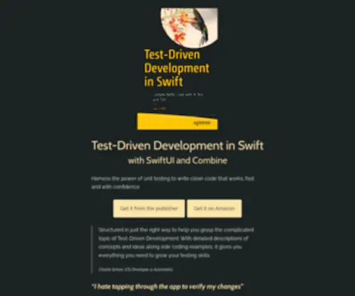 Tddinswift.com(TDD in Swift with SwiftUI and Combine) Screenshot