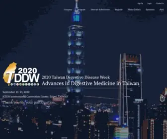 TDDW.org(2021 Taiwan Digestive Disease Week) Screenshot