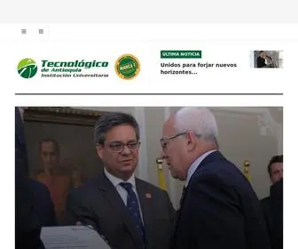 Tdea.edu.co(Sitio web oficial del Tecnológico de Antioquia) Screenshot