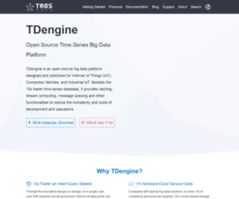 Tdengine.com(TAOS Data) Screenshot