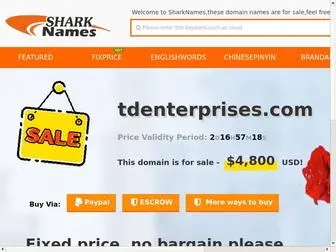 Tdenterprises.com(Shark Name) Screenshot