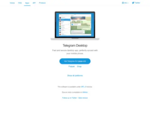 Tdesktop.com(Telegram Desktop) Screenshot