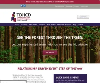 TDHCD.com(Full Service Accounting Tax Planning and Consulting CPAs) Screenshot