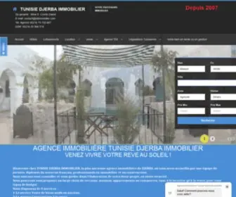 Tdimmobilier.com(Agence immobilière à Djerba Zarzis) Screenshot