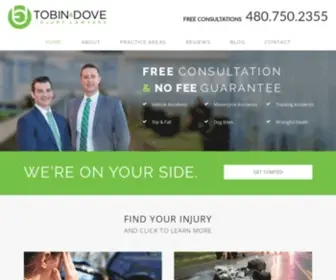 Tdinjurylawyers.com(Tobin and Dove PLLC) Screenshot