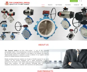 TDKchemtrol.com(TDK Chemtrol India) Screenshot