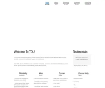 TDL.com(Internet Presence Provider Home) Screenshot