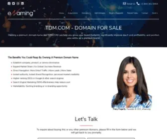 TDM.com(Domain brokers) Screenshot