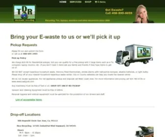 Tdrelectronicrecycling.com(TDR electronic recycling) Screenshot