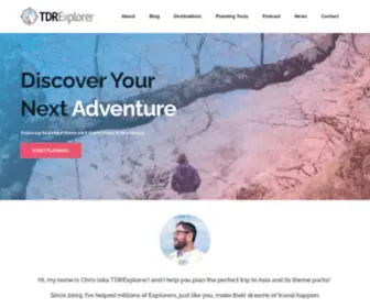 Tdrexplorer.com(Travel for Theme Park Fans) Screenshot