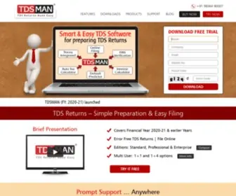 TDsman.com(TDS Software for eTDS return filing with Free Download) Screenshot