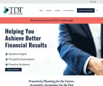 TDTPC.com(TDT CPAs and Advisors) Screenshot