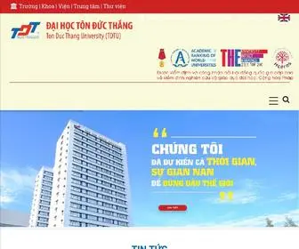 Tdtu.edu.vn(Đại học Tôn Đức Thắng (TDTU)) Screenshot