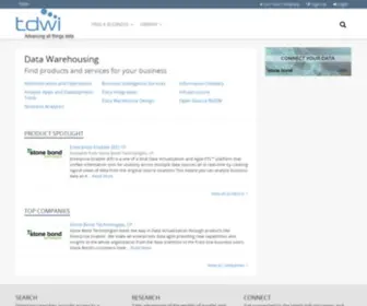 Tdwidirectory.com(Directory of Data Warehousing Companies) Screenshot