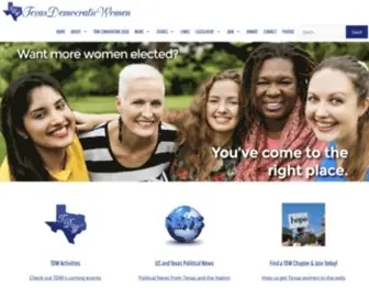 TDW.org(Texas Democratic Women) Screenshot