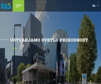 TE-Sostanj.si(Ustvarjamo svetlo prihodnost Termoelektrarna Šoštanj) Screenshot