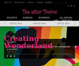 Tea-After-Twelve.com(Creating Wonderland ) Screenshot