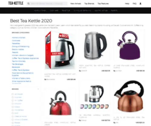 Tea-Kettle.org(Tea Kettle Best Features and Prices) Screenshot