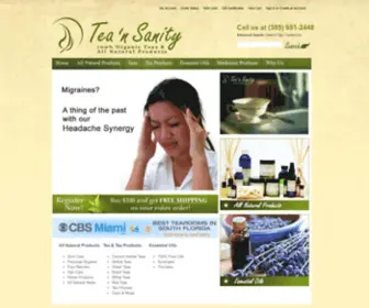 Tea-N-Sanity.com(Tea N Sanity) Screenshot