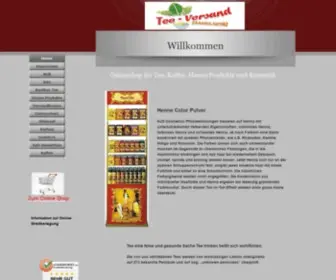 Tea-Versand.de(Onlineshop für Tee) Screenshot