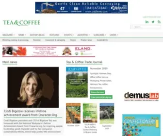Teaandcoffee.net(Tea & Coffee Trade Journal) Screenshot