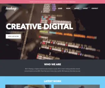 Teabagstudios.com(Digital Agency Leeds) Screenshot