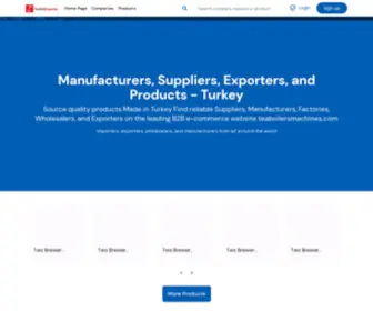 Teaboilersmachines.com(Tea Boilers Turkey) Screenshot